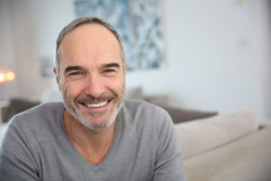 Mature man smiling