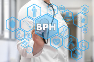 doctor writing bph