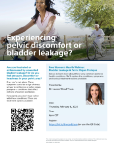 women's health webinar flyer.